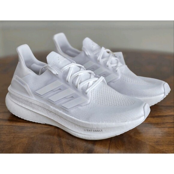 New Adidas Ultraboost 5 Triple White Running Shoes Light Boost Women's 11 ID8848 - Picture 1 of 11